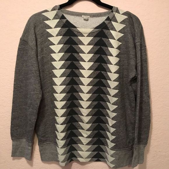 NWOT. J.Crew Swearshirt. Very cute design. - Picture 2 of 6